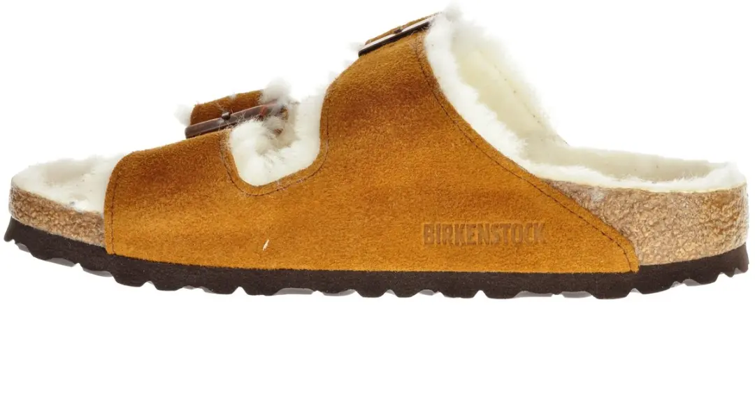 Birkenstock Arizona Fell Pantoffels - Dames - Cognac - Maat 37 - afbeelding 3 van 6