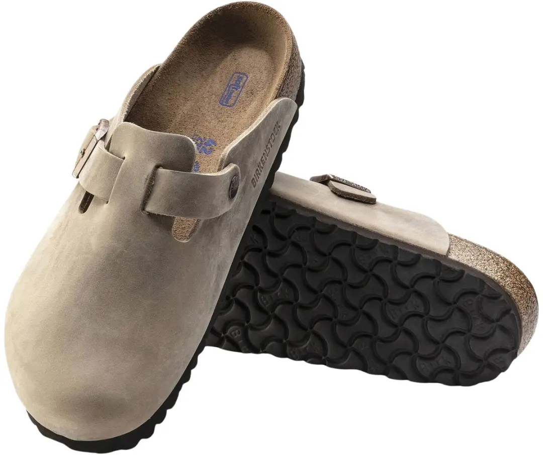 Birkenstock Boston Slippers Senior Slides - Lichtbruin - afbeelding 3 van 6