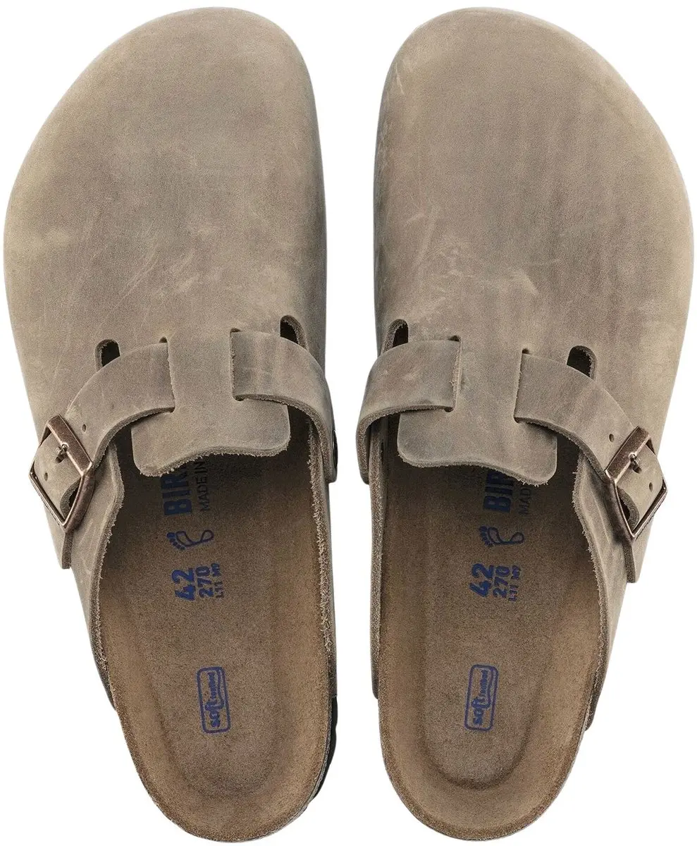 Birkenstock Boston Slippers Senior Slides - Lichtbruin - afbeelding 5 van 6