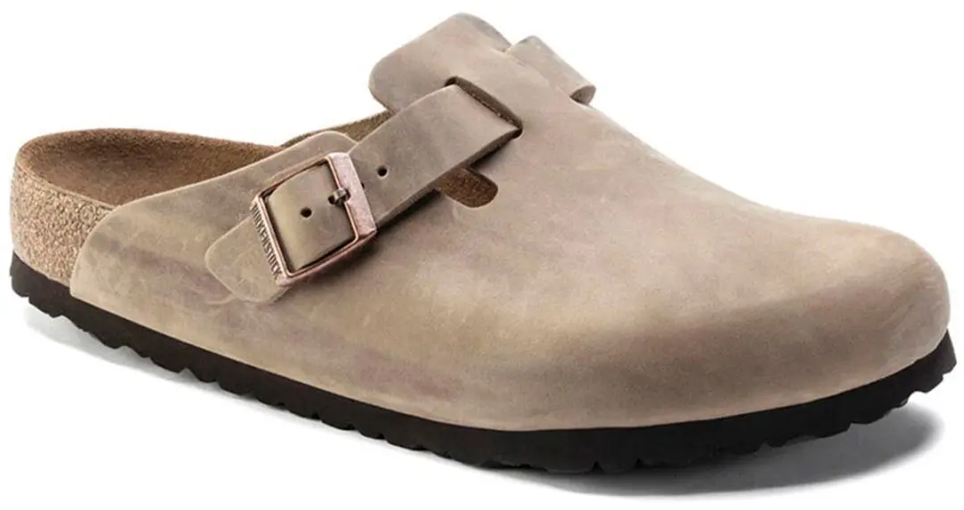Birkenstock Boston Slippers Senior Slides - Lichtbruin - afbeelding 2 van 6