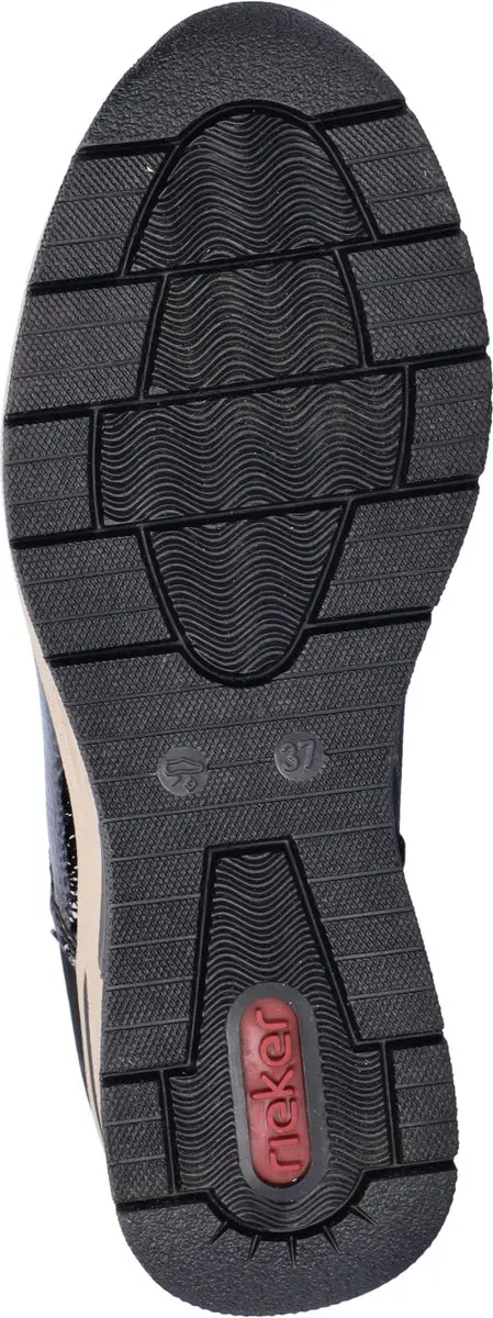 Rieker N9362 Dames Sneaker - Zwart - Maat 43