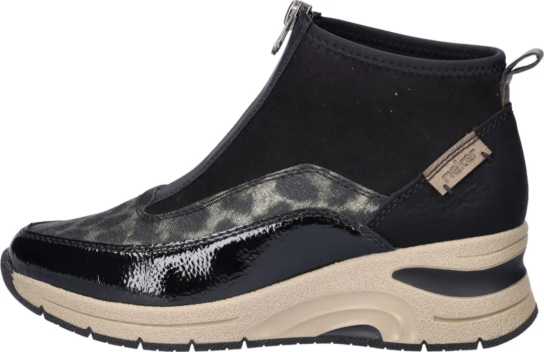 Rieker N9362 Dames Sneaker - Zwart - Maat 43