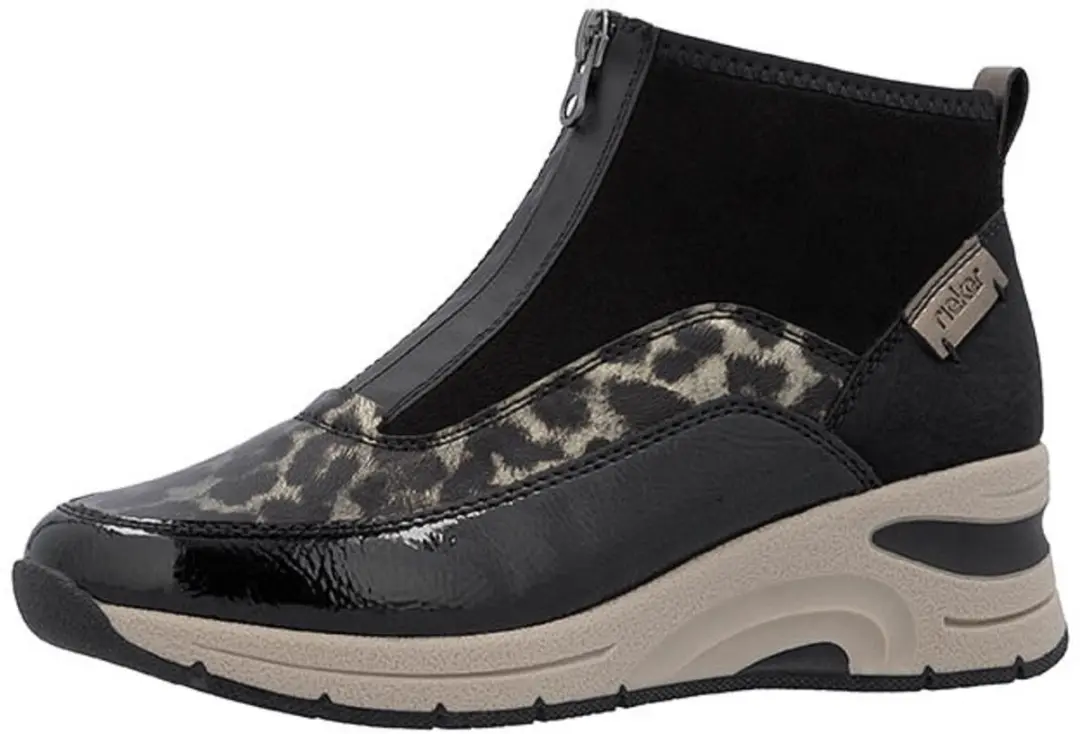 Rieker N9362 Dames Sneaker - Zwart - Maat 43