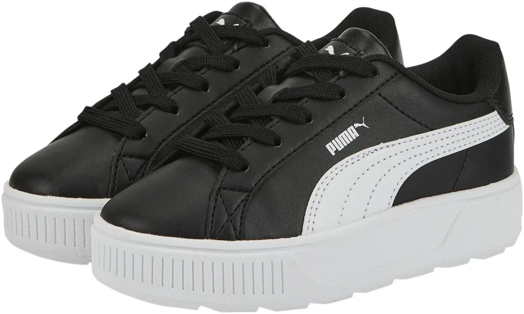 PUMA Karmen L PS Lage Veterschoenen - Maat 28 - Zwart - afbeelding 4 van 6