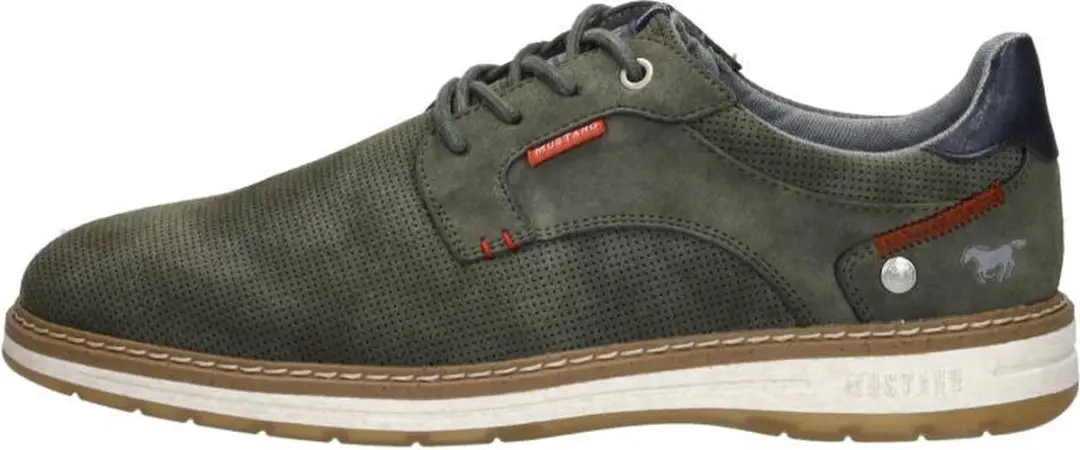 Mustang Veterschoenen Laag - Groen - Maat 45 - afbeelding 2 van 6