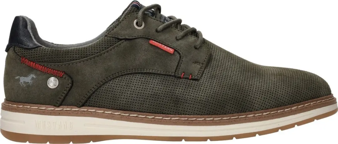 Mustang Veterschoenen Laag - Groen - Maat 45 - afbeelding 3 van 6