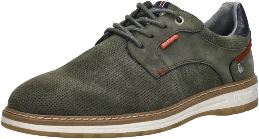 Mustang Veterschoenen Laag - Groen - Maat 45 - afbeelding 4 van 6
