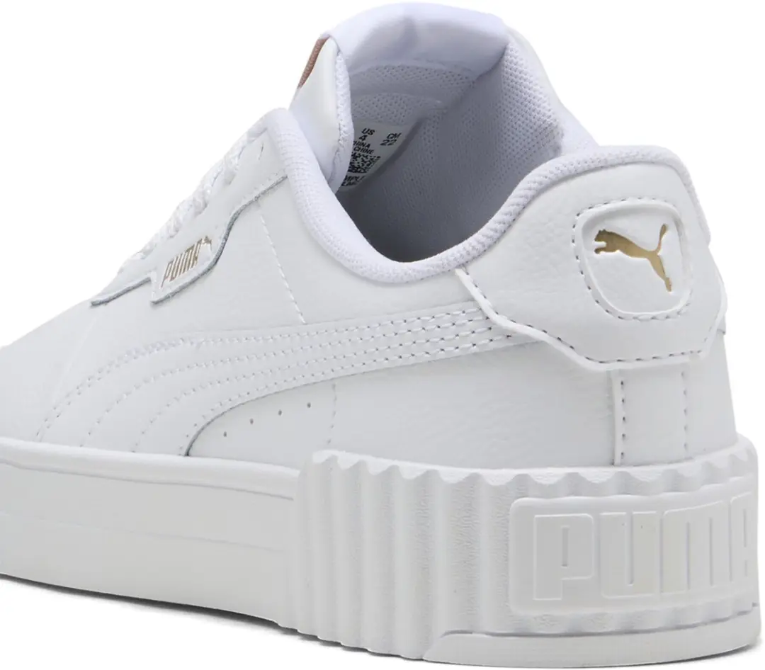 PUMA Carina 3.0 Jr Meisjes Sneakers 37 - PUMA White-PUMA Gold