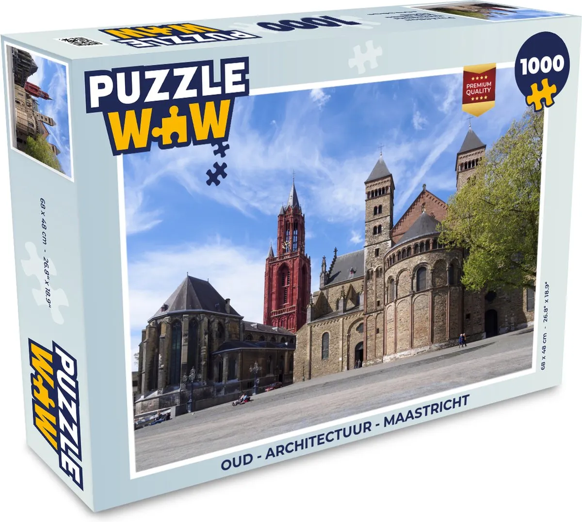 PuzzleWow Architectuur Maastricht Legpuzzel 1000 Stuks - Multicolor