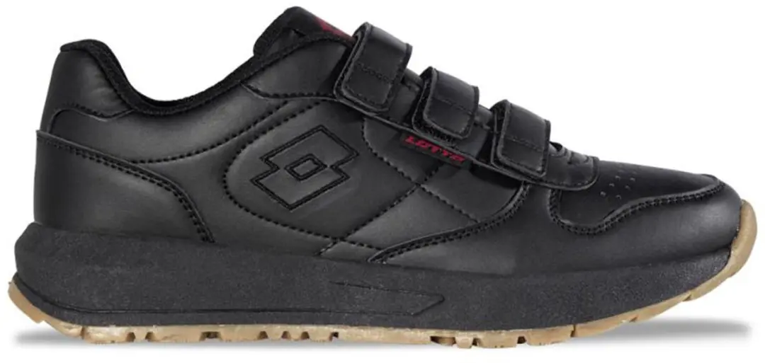 Lotto Straight VL Unisex Basic Klittenband Sneaker 2400870U 1111 BLACK