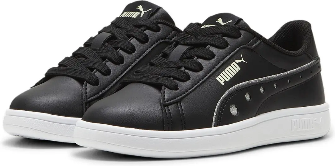 PUMA Smash 3.0 DanceParty PS kindersneaker schoenen zwart/zilver 395607 02