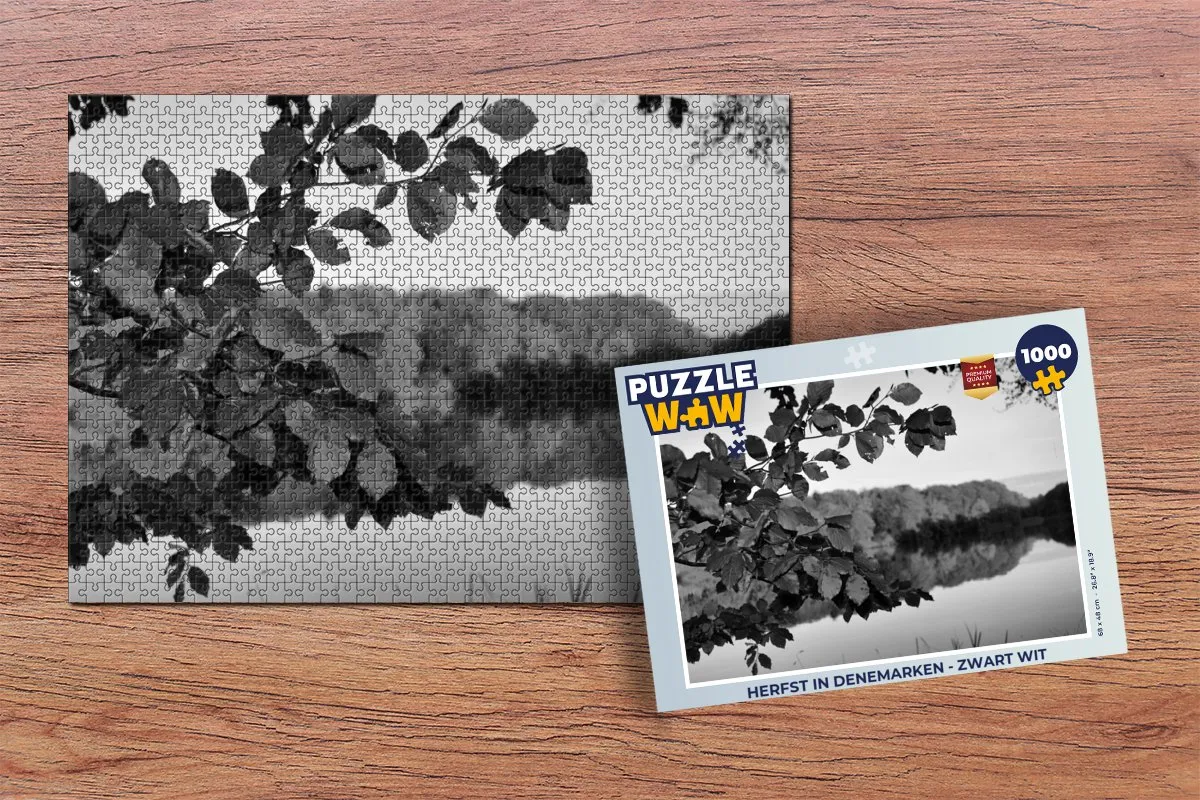 PuzzleWow Herfst in Denemarken Legpuzzel 1000 Stuks - Multicolor