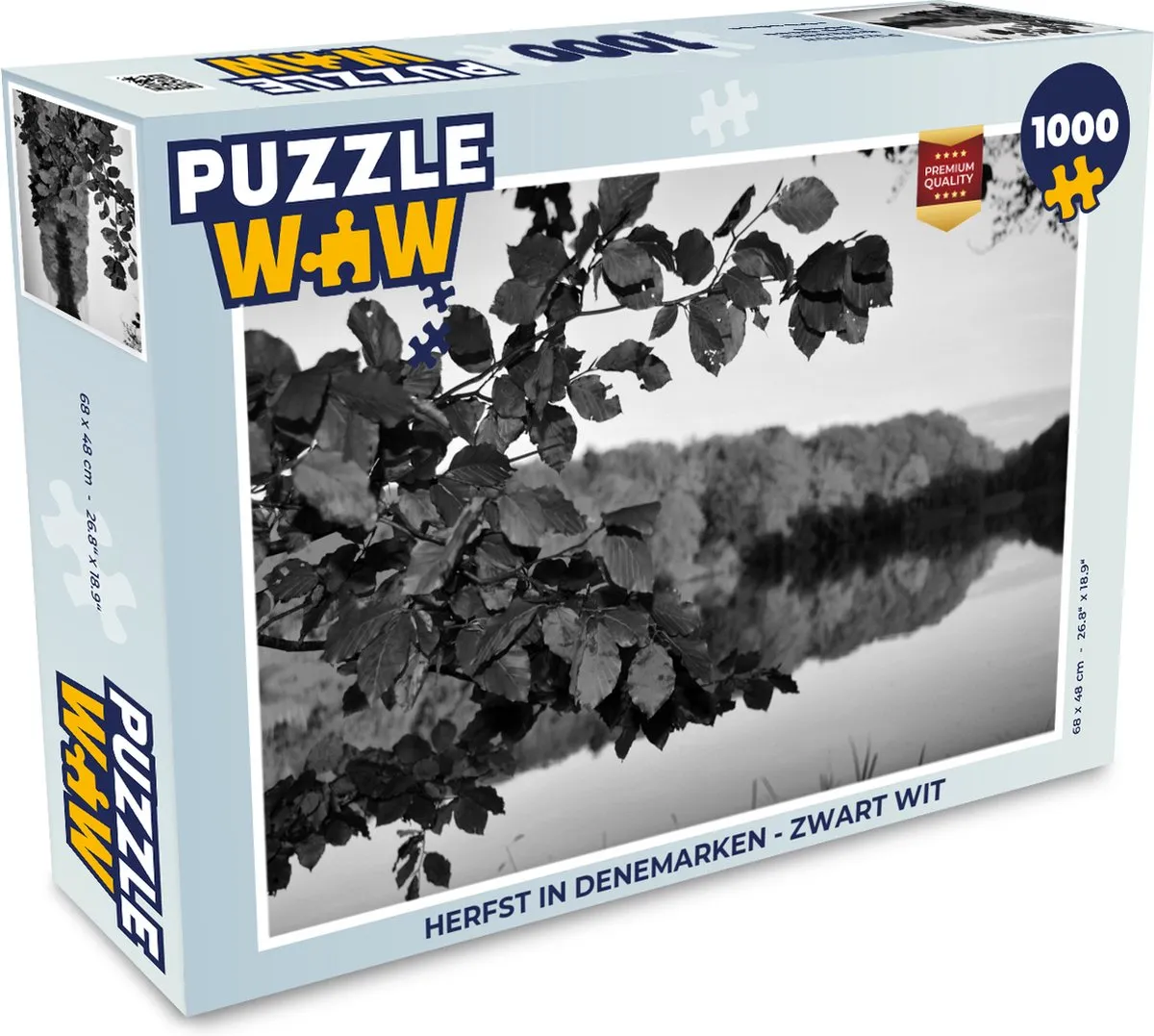 PuzzleWow Herfst in Denemarken Legpuzzel 1000 Stuks - Multicolor