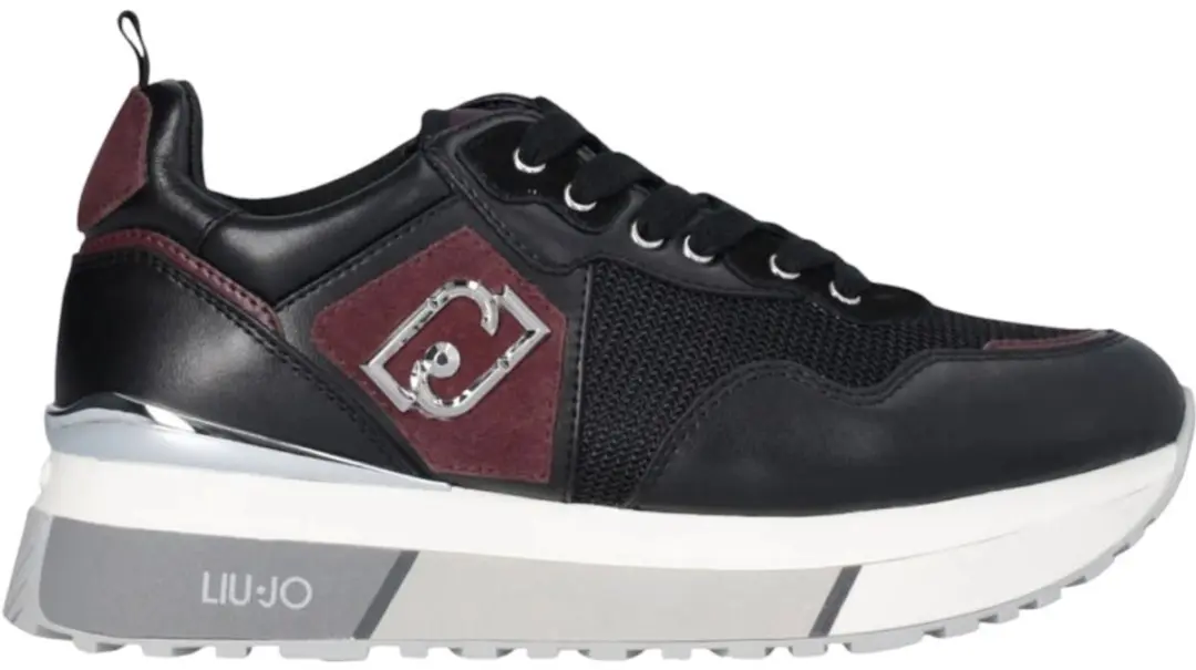 Liu Jo Dames Sneaker Zwart BF5009-PX685/S3813 Maxi Wonder