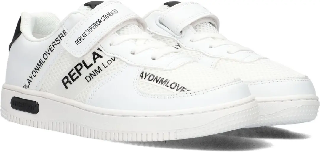Replay Epic Jr 4 Lage sneakers - Jongens - Wit - Maat 33 - afbeelding 4 van 6