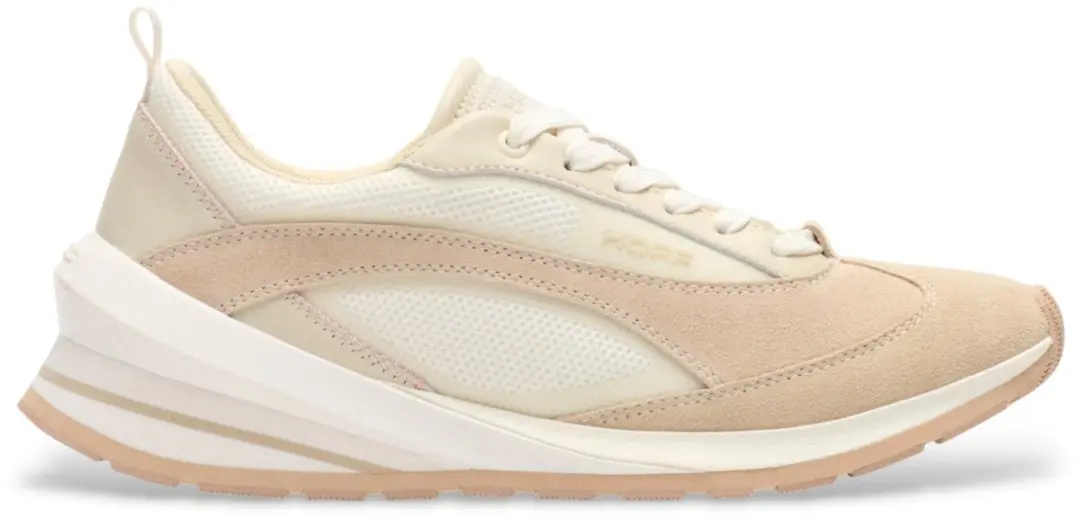 HOFF Seven Runner beige leren sportschoenen