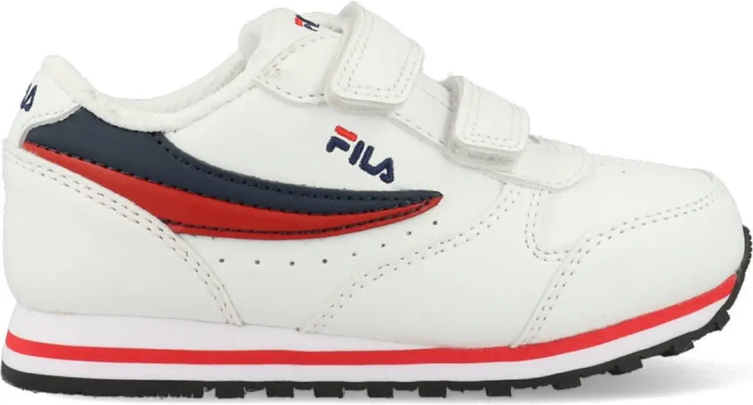 Fila Retro hardloopschoen Orbit Fastener voor kinderen, wit / donkerblauw