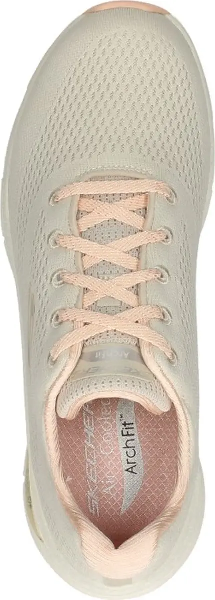Skechers Arch Fit Big Appeal Dames Sneakers - Natural/Coral