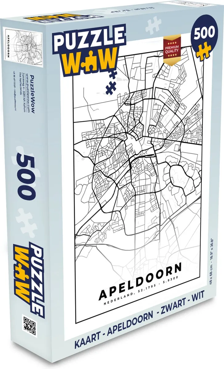PuzzleWow Apeldoorn Legpuzzel 500 Stuks - Multicolor