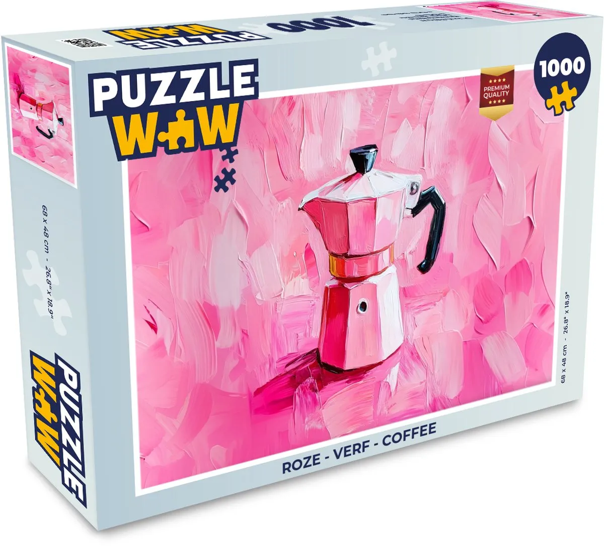 PuzzleWow Koffie Roze Legpuzzel 1000 Stuks - MPN 8721375312254