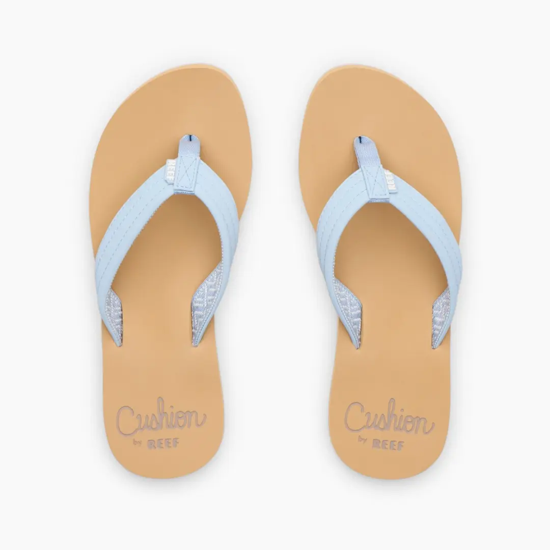 Reef Cushion Breeze Dusty Blue Teenslippers Blauw Synthetisch Dames