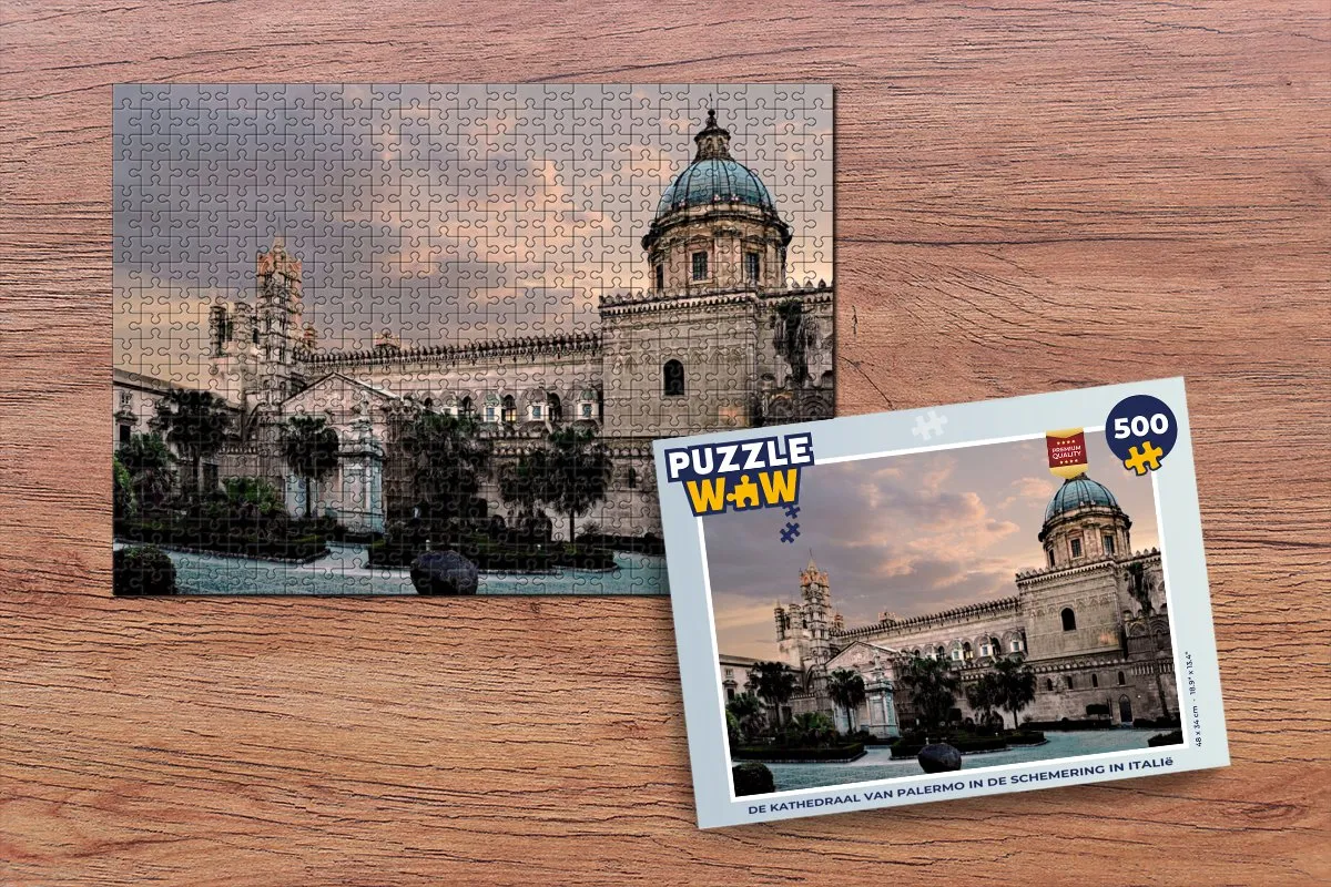 PuzzleWow Italië Legpuzzel Sicilië Kathedraal 500 Stuks - Multicolor