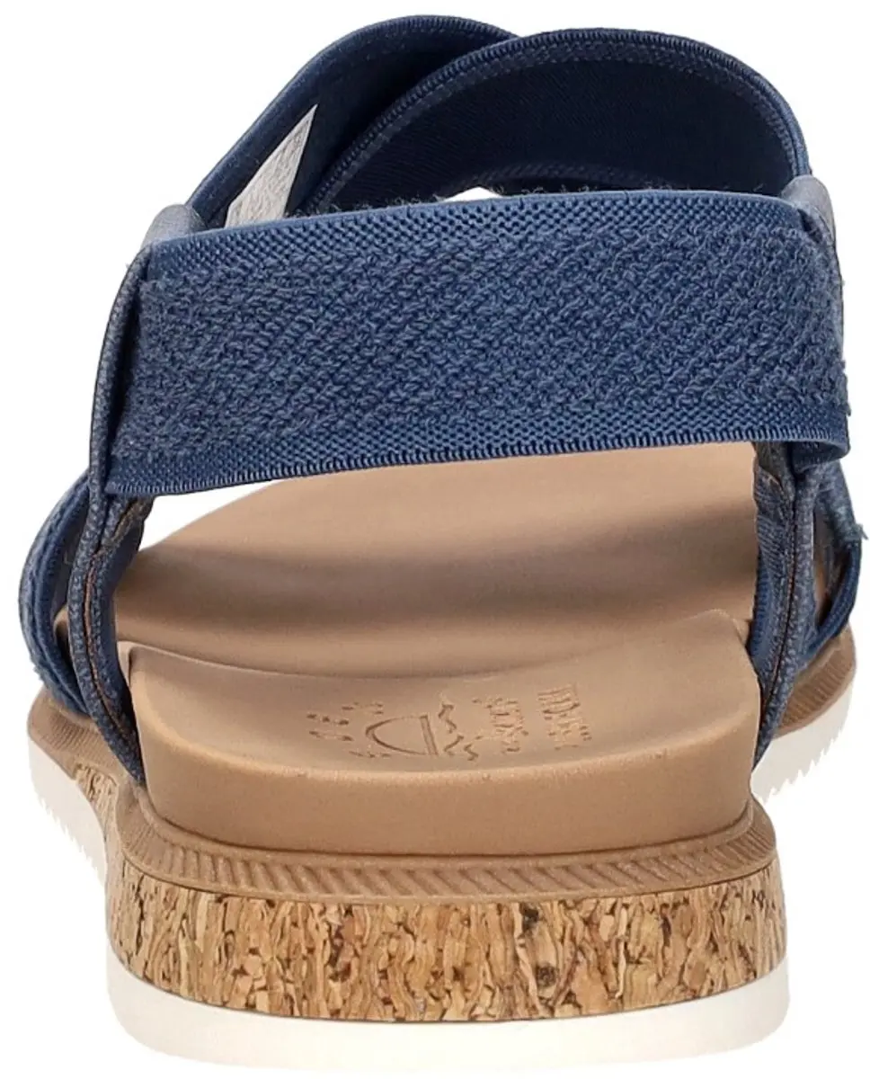 Skechers Bobs Desert Kiss Low Sandalen Plat - blauw - Maat 39 - afbeelding 5 van 6