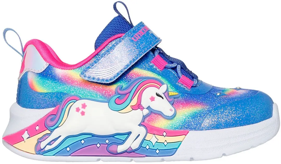Skechers Unicorn Chaser Meisjes Sneakers - Blauw Multi
