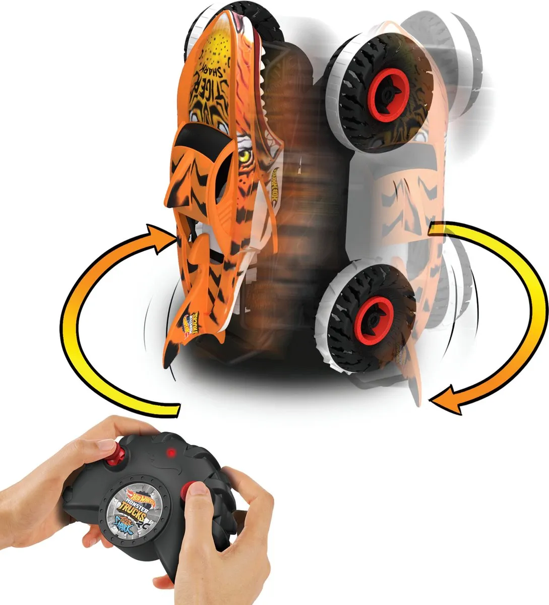 Hot Wheels Monster Trucks Unstoppable Tiger Shark HGV87 - Tijgerhaai