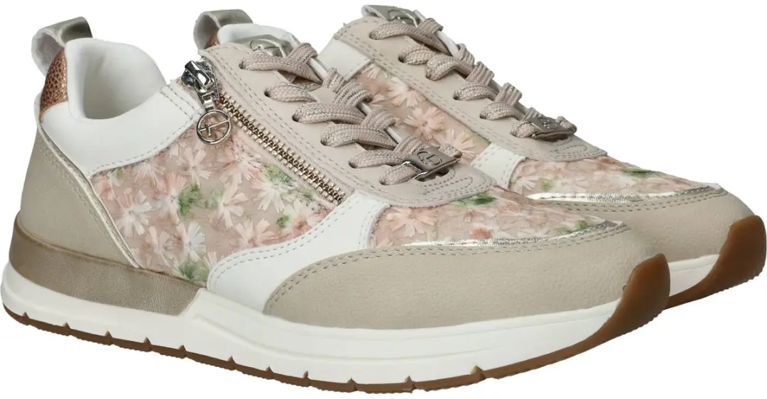 Tamaris Sneakers Laag Dames - Beige - afbeelding 4 van 6