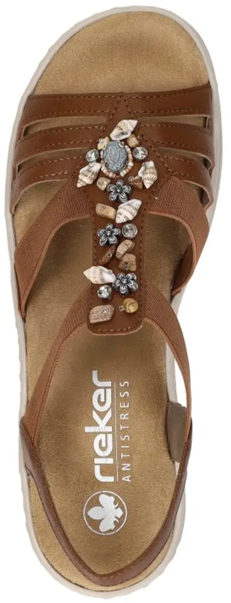 Rieker Sandalen E1/2 cognac Synthetisch - Maat 37