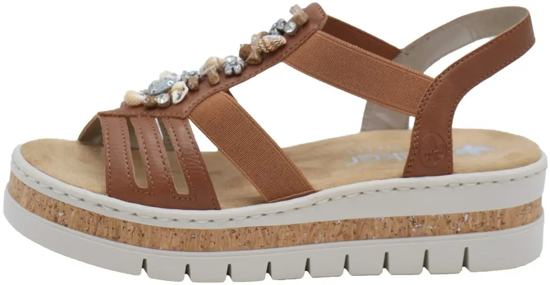 Rieker Sandalen E1/2 cognac Synthetisch - Maat 37