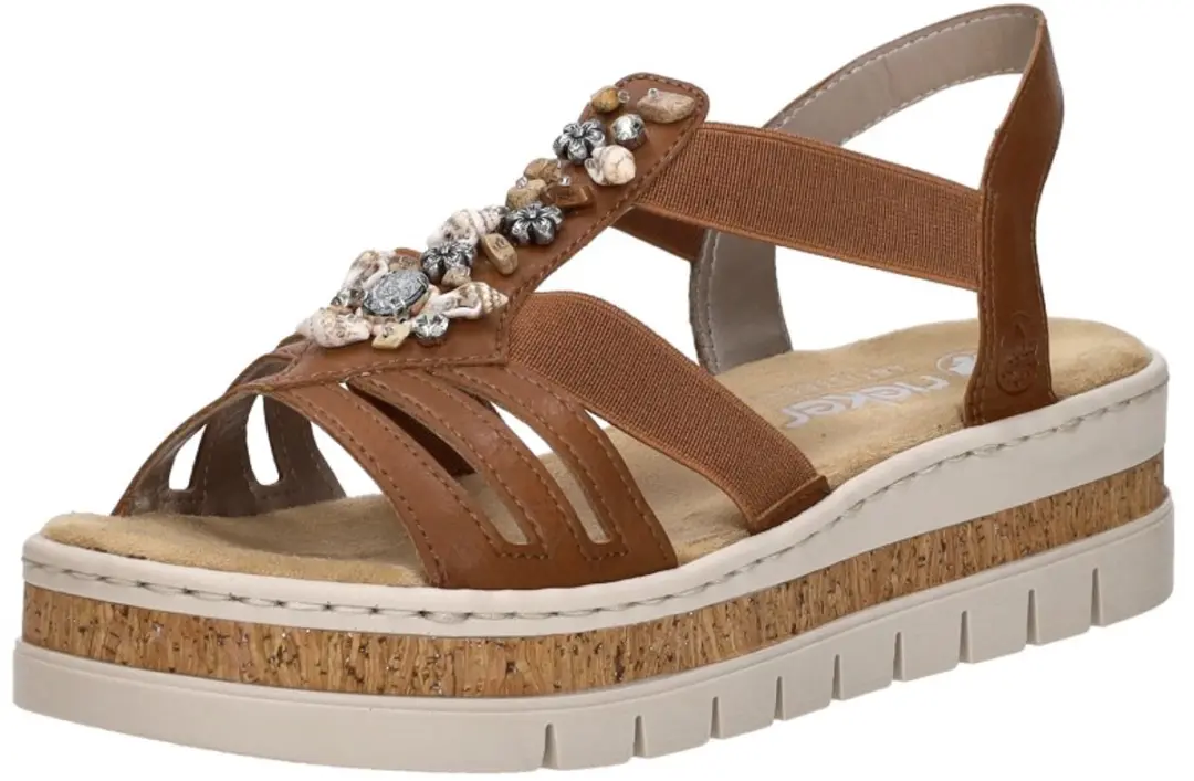 Rieker Sandalen E1/2 cognac Synthetisch - Maat 37