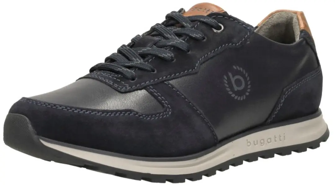 Bugatti Cirino Sneakers blauw Leer - Maat 41 - afbeelding 5 van 6