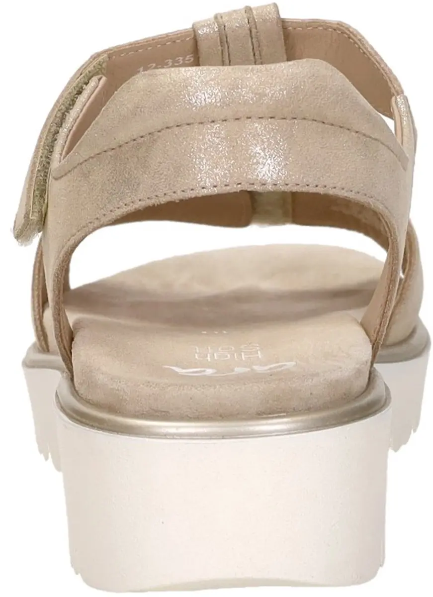 Ara Bilbao-S Sandalen Plat - goudkleur - Maat 42 - afbeelding 5 van 6