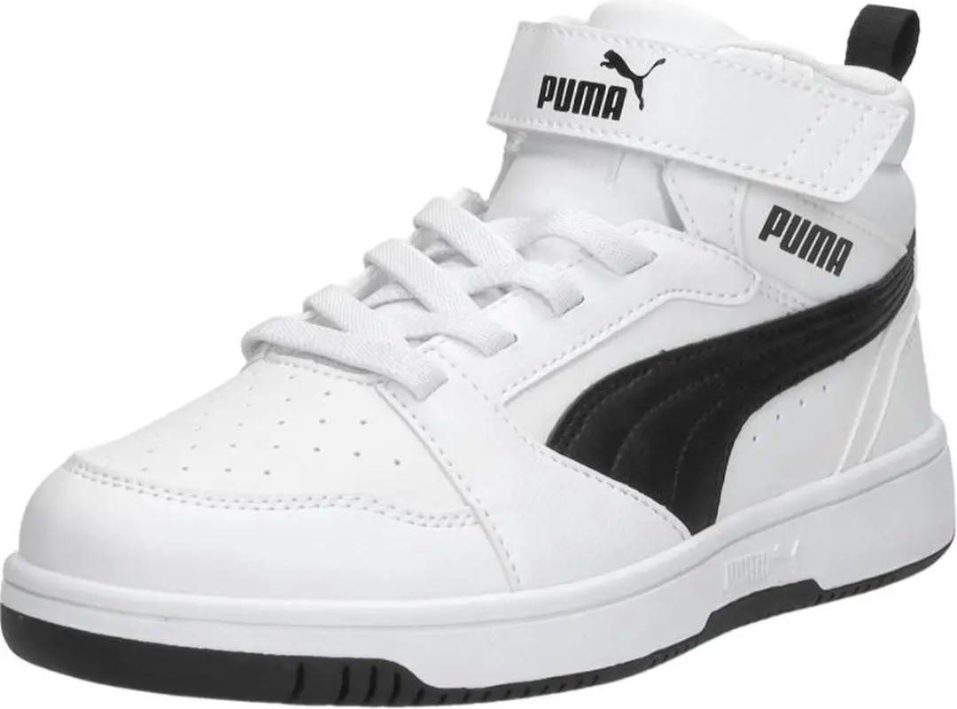 PUMA Puma Rebound V6 Mid AC+ PS Unisex Sneakers - PUMA White-PUMA Black - afbeelding 3 van 6