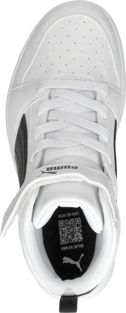 PUMA Puma Rebound V6 Mid AC+ PS Unisex Sneakers - PUMA White-PUMA Black - afbeelding 4 van 6