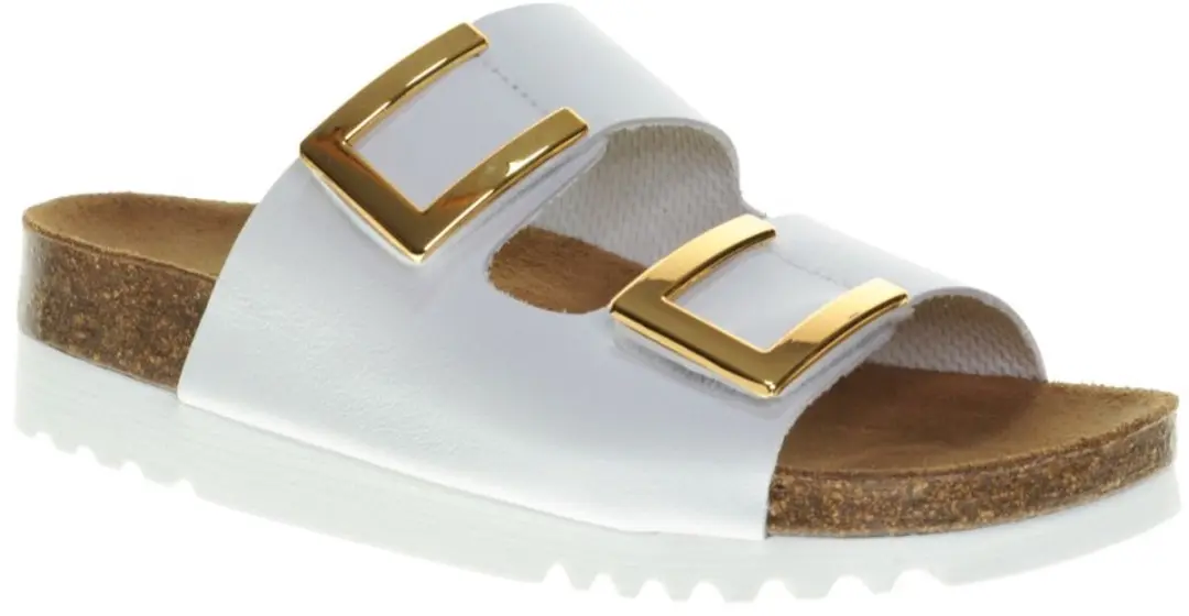 Slipper Scholl Women Monterey 2 Straps White-Schoenmaat 36