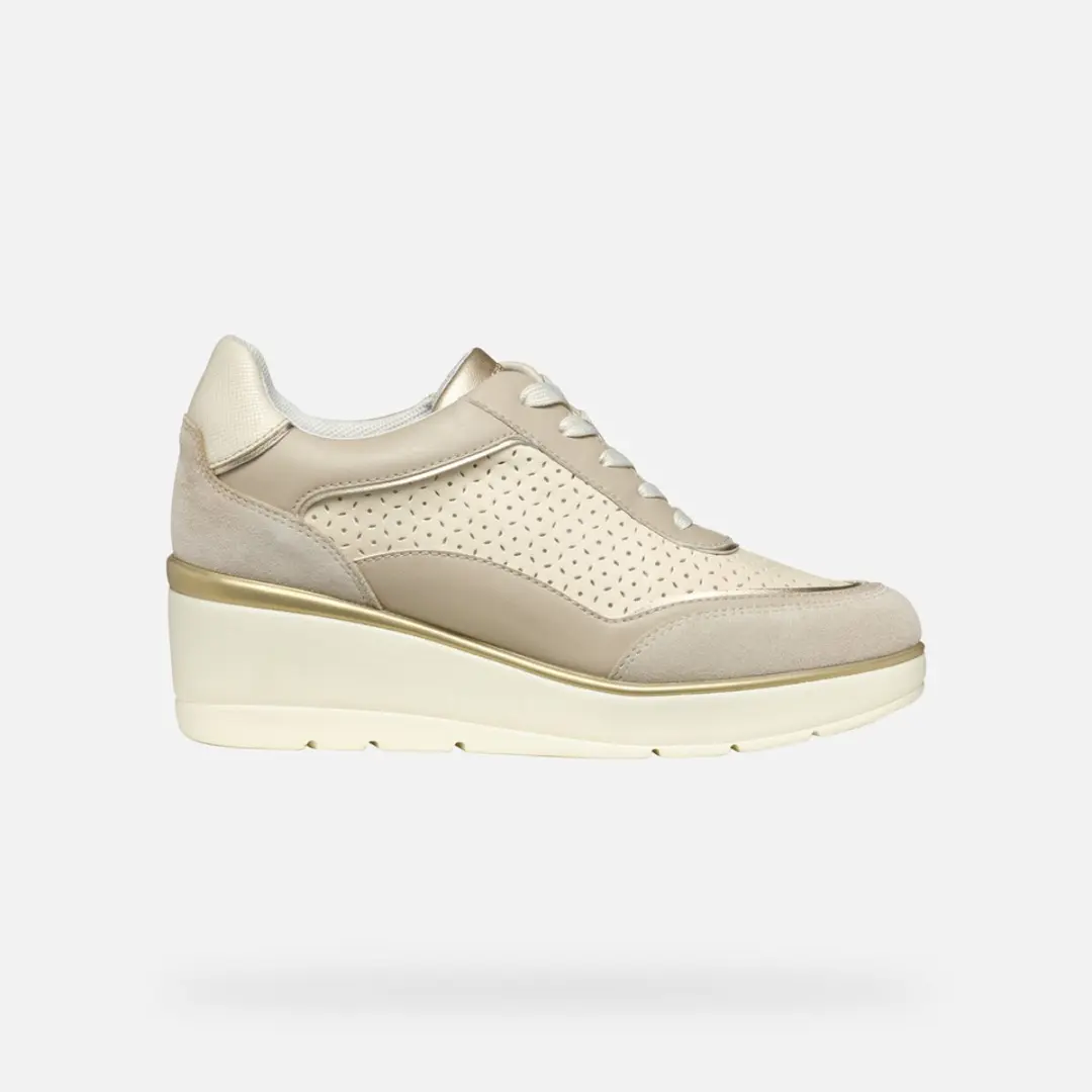 Geox Ilde Dames Sneakers - Maat 38 - Beige
