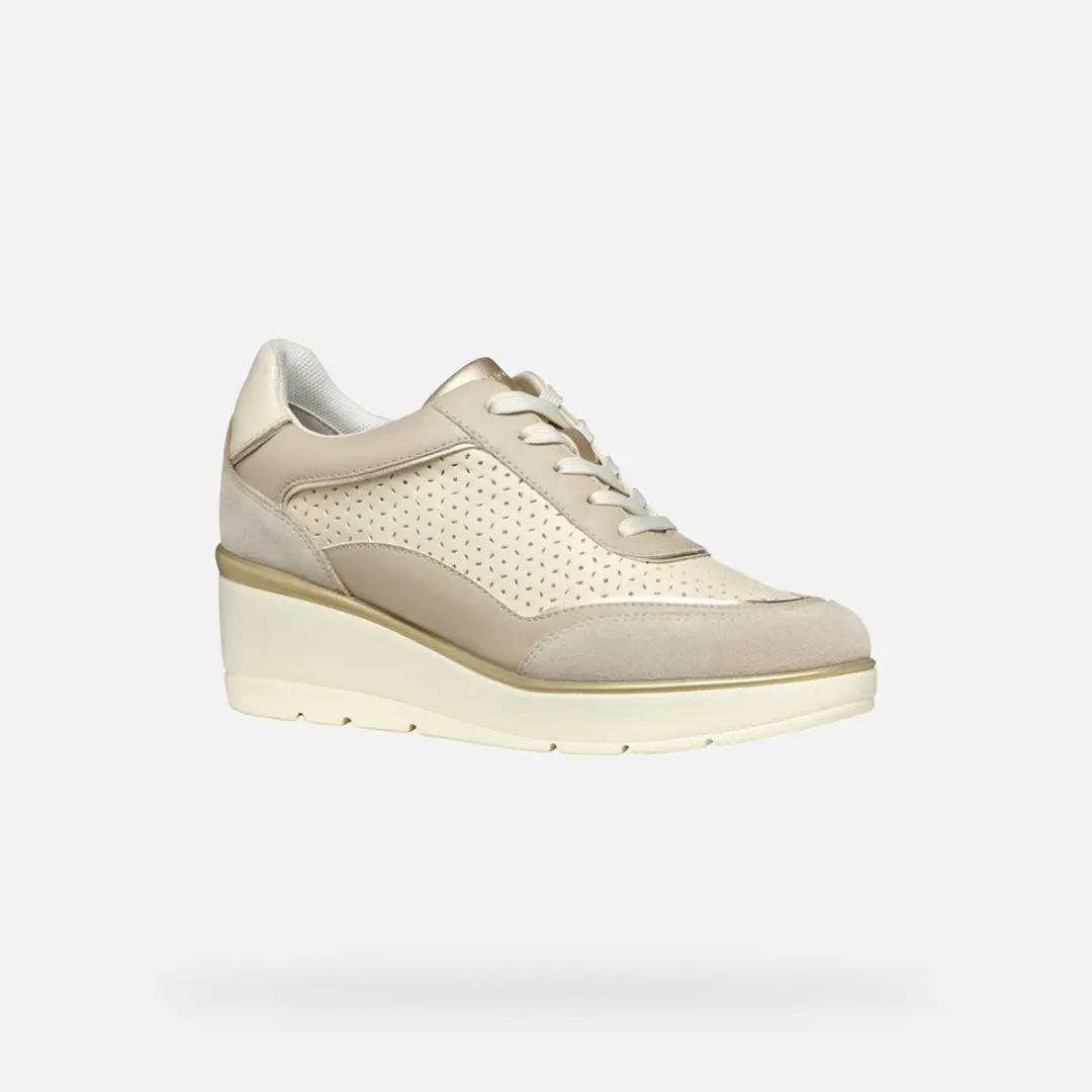 Geox Ilde Dames Sneakers - Maat 38 - Beige