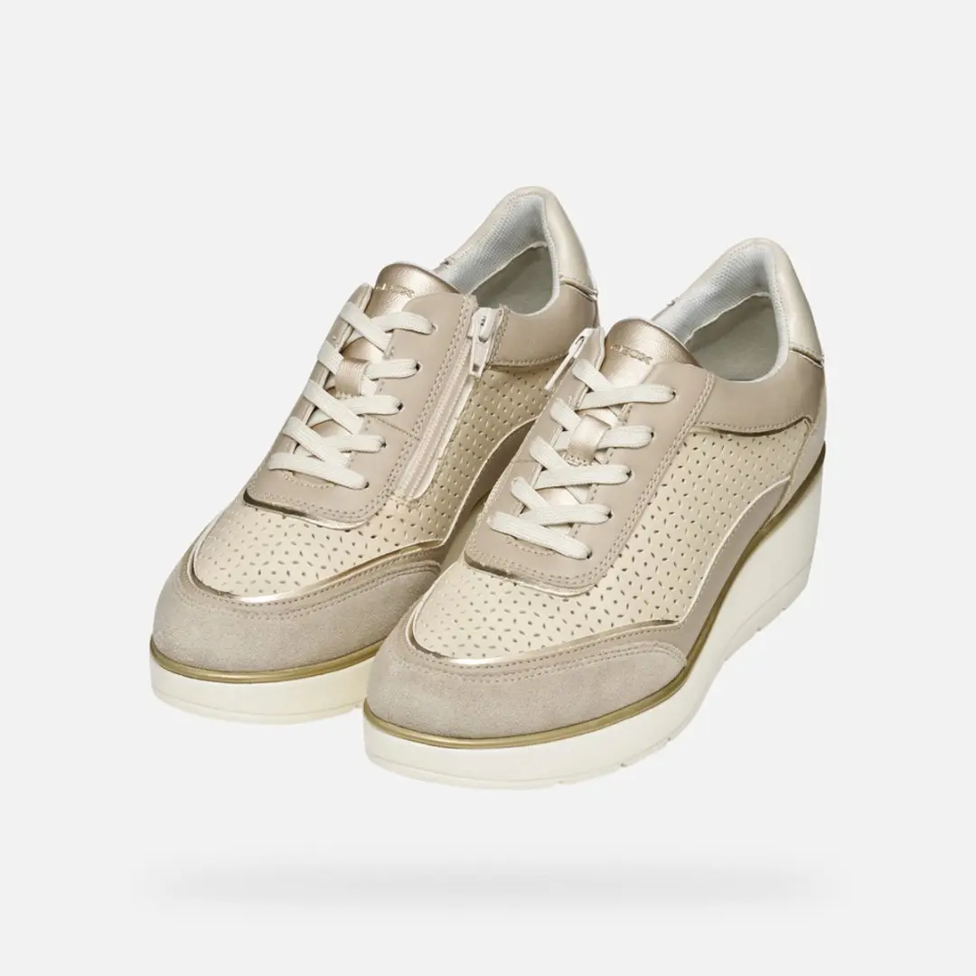 Geox Ilde Dames Sneakers - Maat 38 - Beige