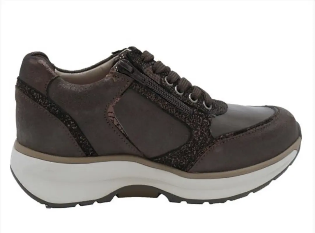 Xsensible Stretchwalker Sneaker Georgia 30151.3.307 - Donkerbruin Metallic - afbeelding 6 van 6