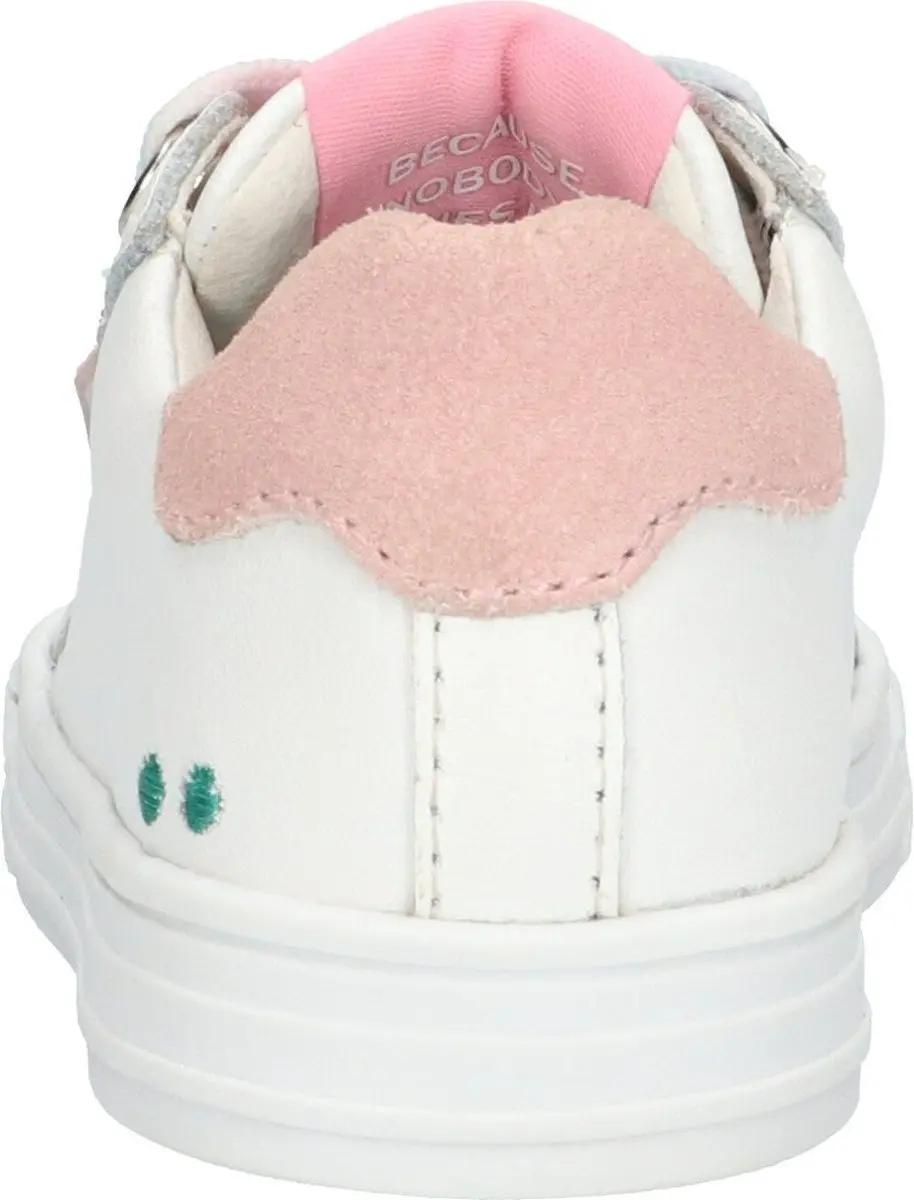BunniesJR Fenn Firm Lage Sneakers 224230-500-22 - Maat 22 - Wit/Rozig