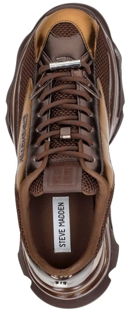 Steve Madden Zoomz Sneakers Laag - Brons - Maat 39 - afbeelding 5 van 6