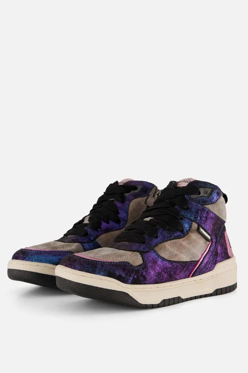 Vingino Alley Arena Sneakers blauw Leer