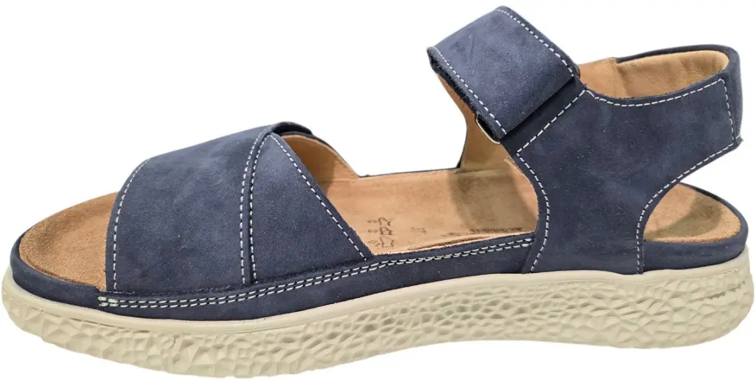 Hartjes 132.1220/20-48.00 Sandalen - Blauw Nubuck - Damesmaat 37