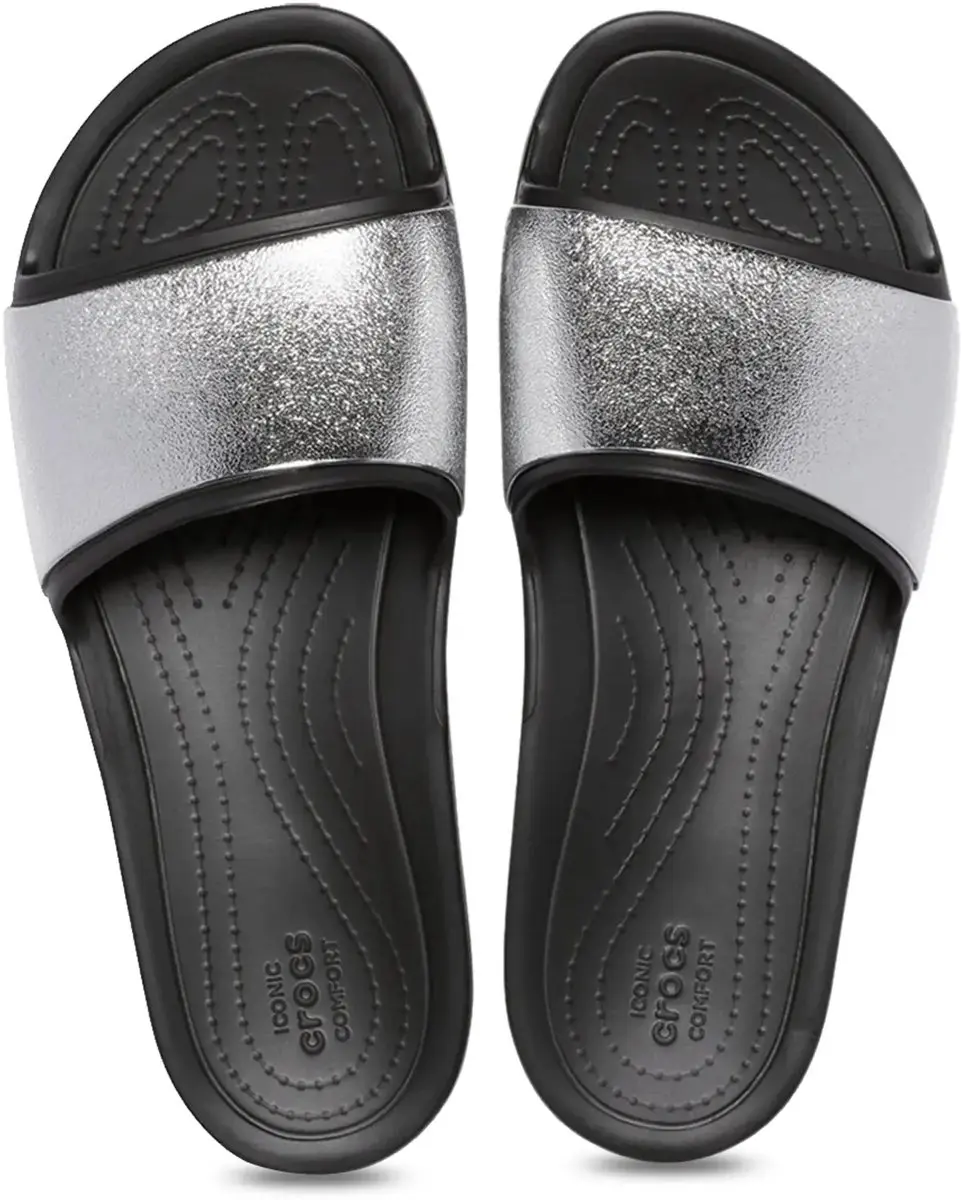 Crocs Sloane Shine Low Slippers Zwarte Maat 41/42 US 10