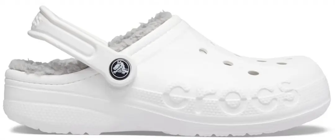 Crocs Baya Gevoerde Binnenkant Wit/Grijs Maat 28/29 US C11