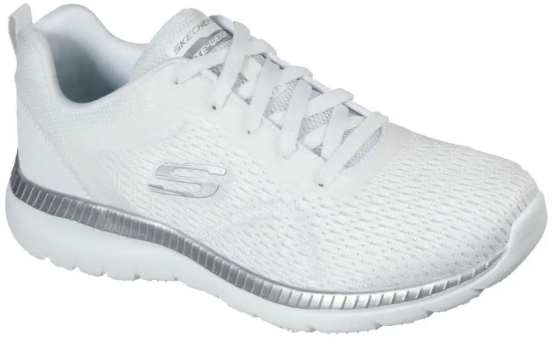 SKECHERS BOUNTIFUL QUICK PATH, 12607-WSL, Female, White Skechers Comfortable Sho