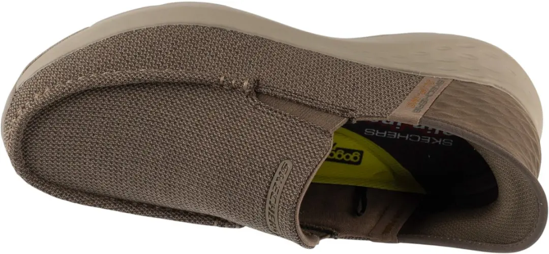 Skechers Slip-Ins Parson Ralven Heren Instappers - Beige - 42.5 - afbeelding 3 van 5
